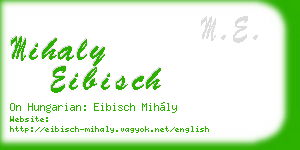 mihaly eibisch business card